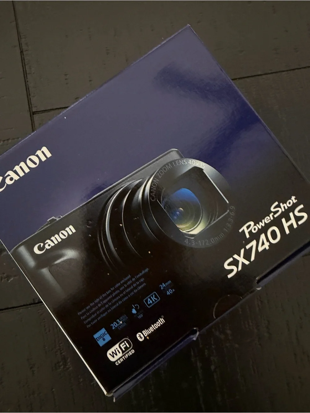 Brand New Canon PowerShot SX740 HS Camera Black